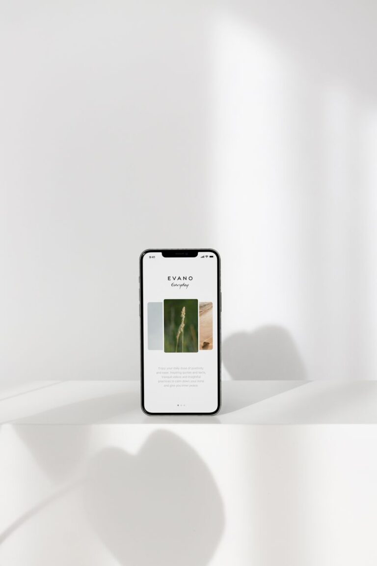 smartphone on the white background